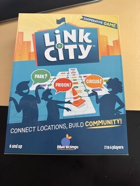 Link City Board Game by - Blue and Yellow
